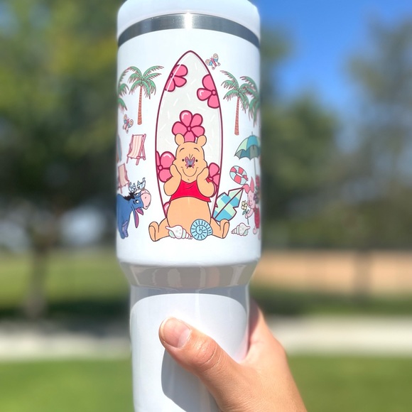 Custom Disney Winnie the Pooh Brand new 40 oz double wall stainless travel tumbl - Picture 10 of 11